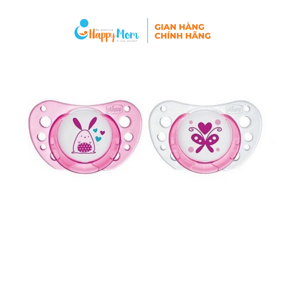 Ty Ngậm Silicone Chicco Physio Comfort Màu Hồng 0-6M